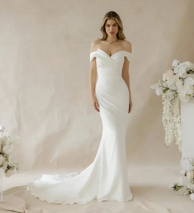 Photo of Model wearing a Abella Collection Dress