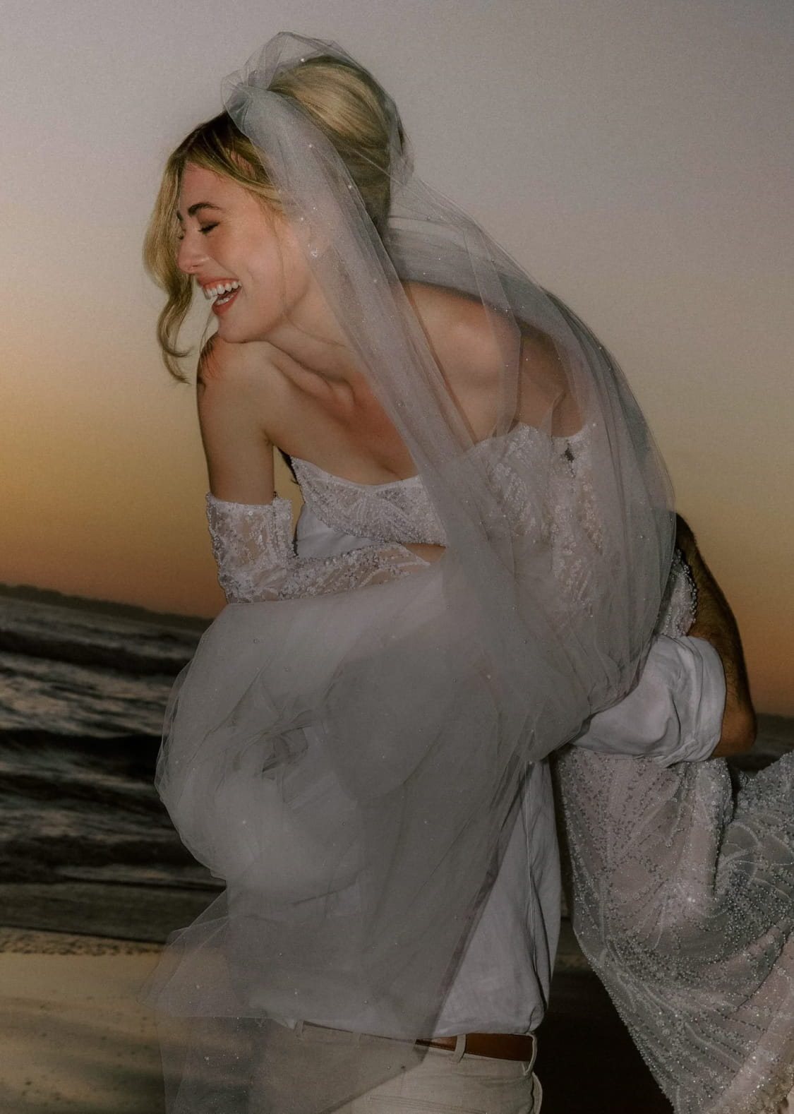 Photo of model wearing a Wtoo collection gown