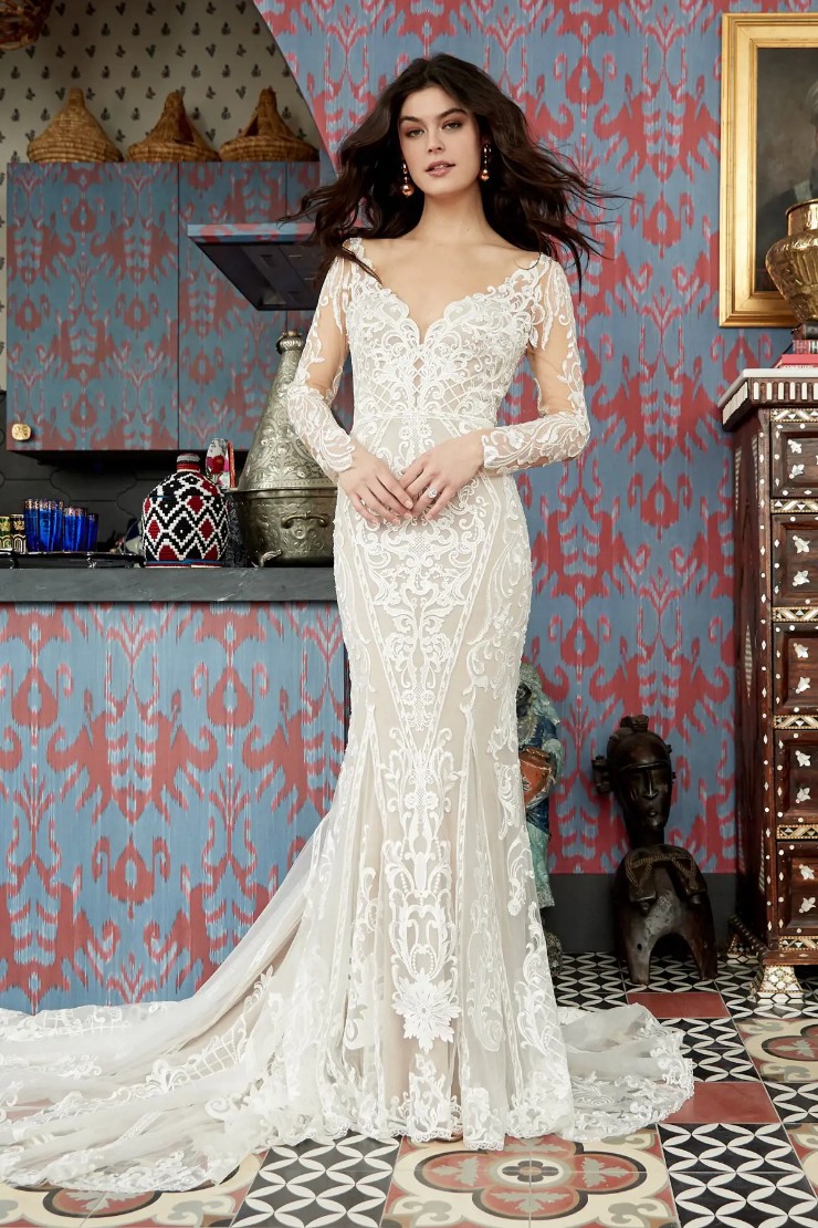WToo by Watters Viola with sleeves Bliss Bridal