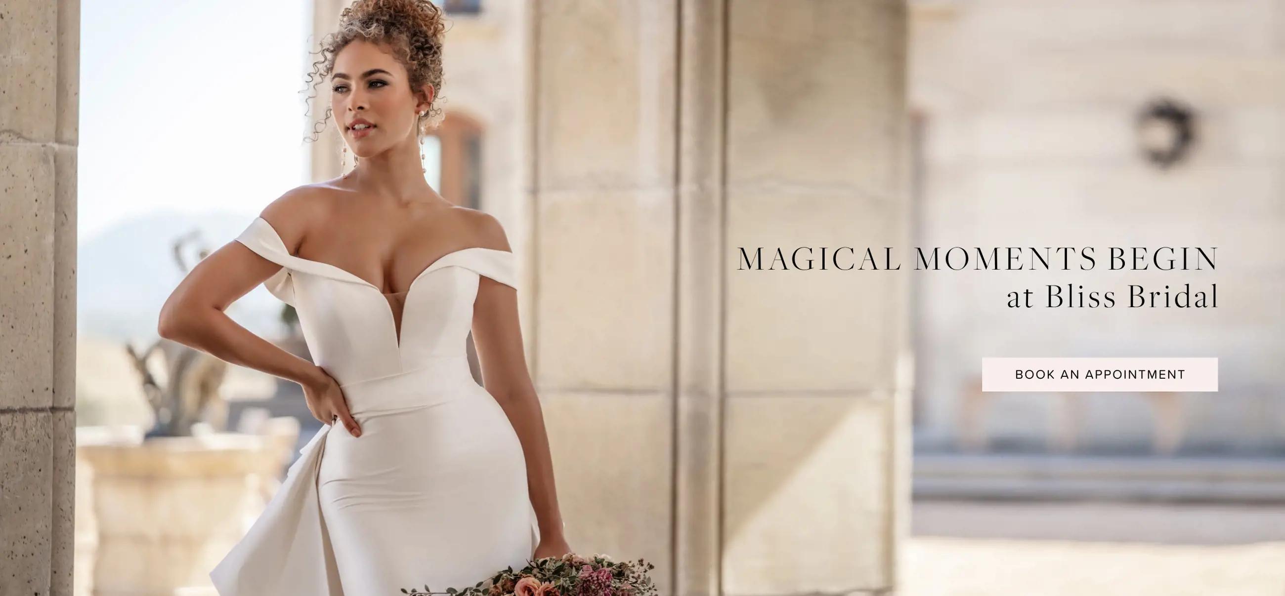 Stunning wedding gowns at Bliss Bridal