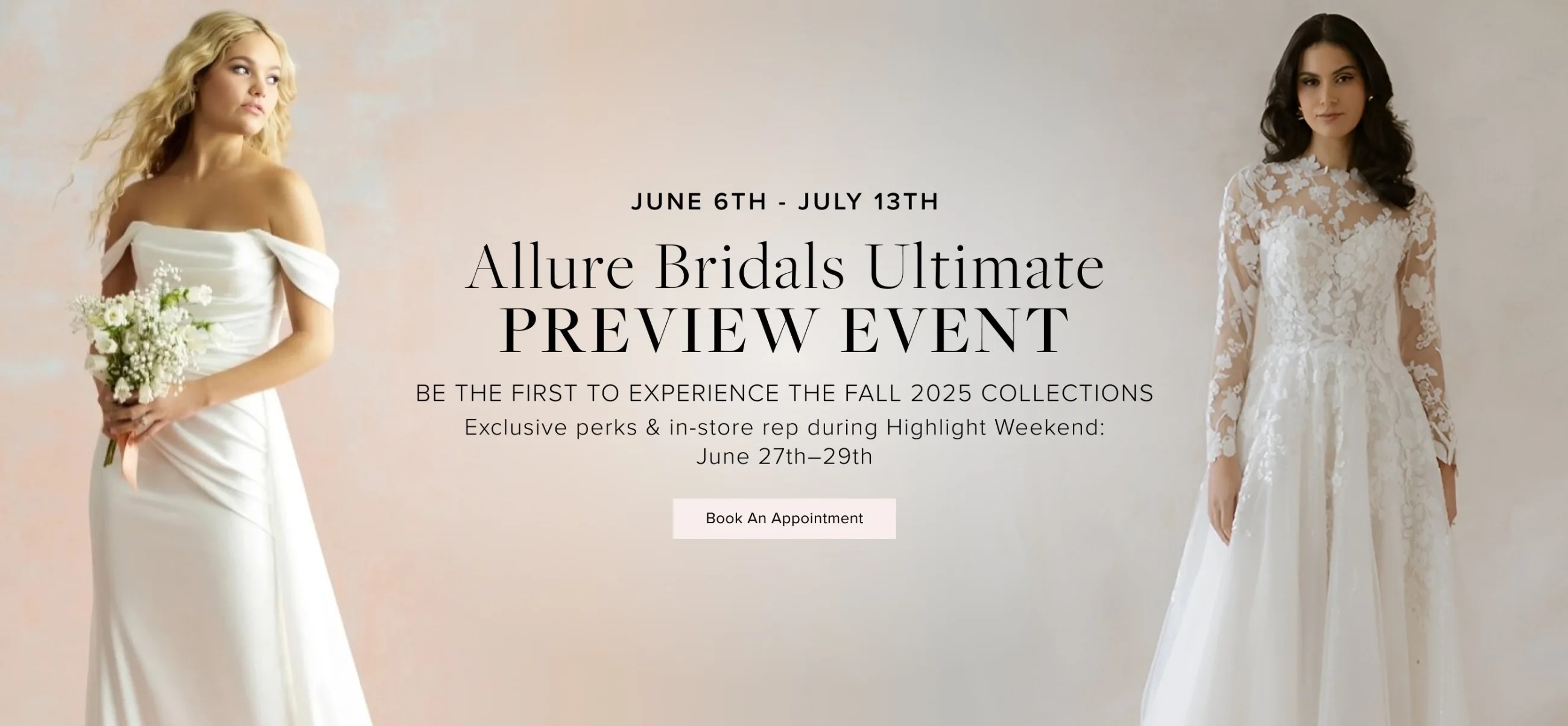 allure bridal ultimate preview event banner