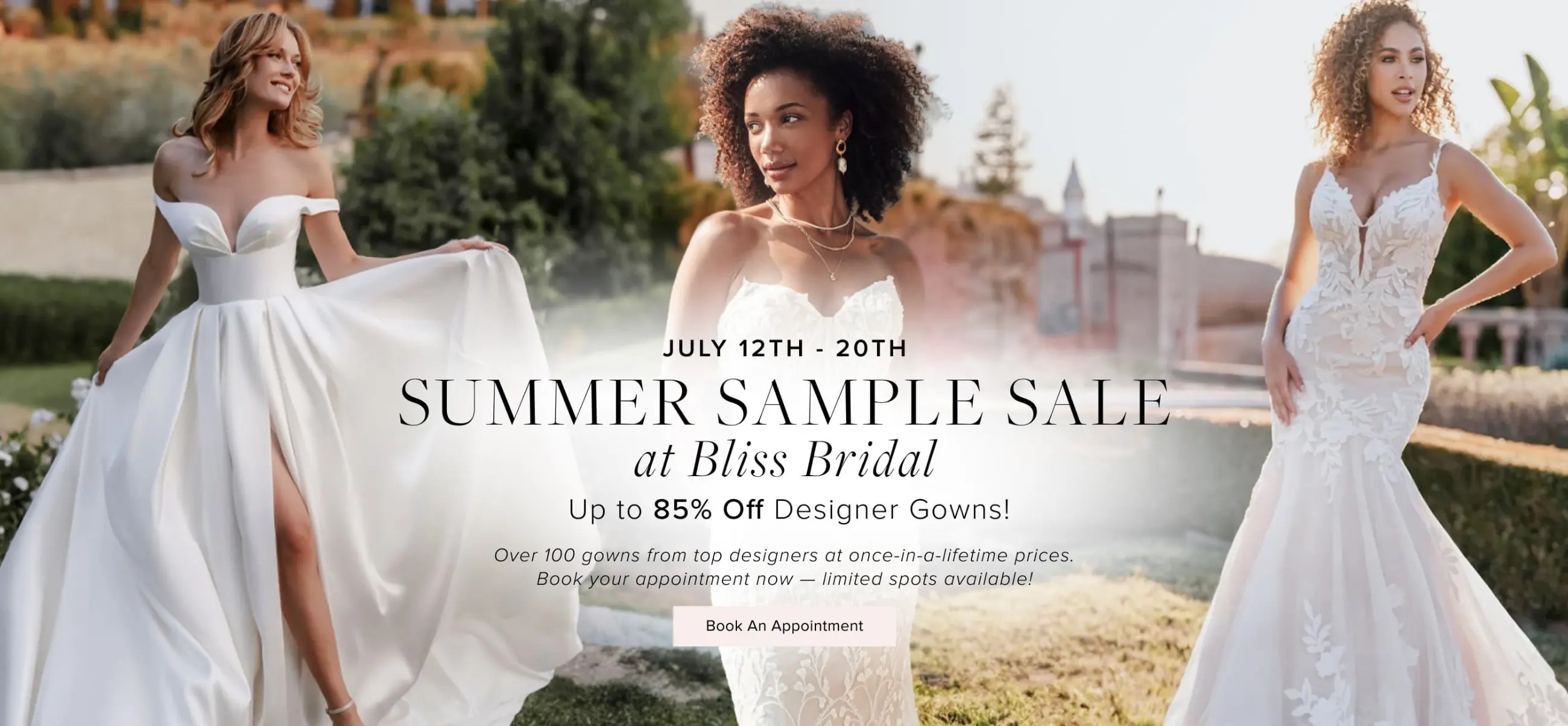 summer sample sale banner 2025