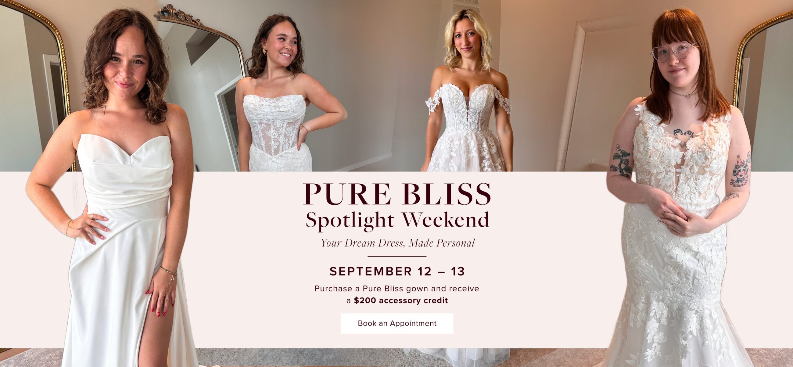 pure bliss spotlight weekend banner 2026